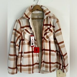 Sherpa lined fleece jacket